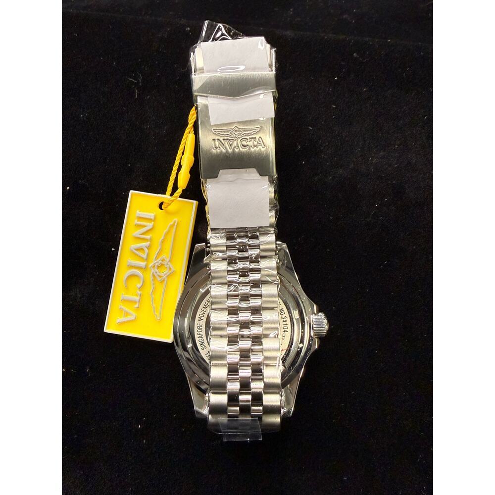 NEW! Invicta 40mm Men PRO DIVER Black And Blue Bezel Jubilee SS Bracelet 34104 - Picture 5 of 6